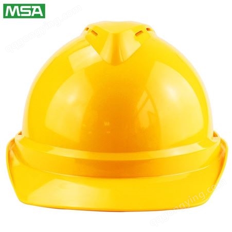 10146672梅思安MSA 10146672 V-Gard 豪华型安全帽 黄色ABS帽壳 一指键帽衬