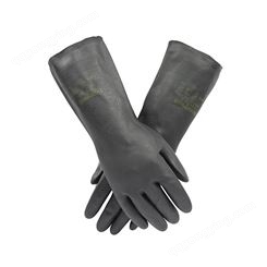 霍尼韦尔 2095020 氯丁橡胶耐酸碱防腐蚀加长加厚耐油防化手套