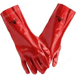 代尔塔 201735 PVC涂层防化手套防滑耐酸碱抗化学品溶剂防护手套
